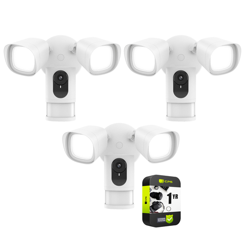 Eufy Outdoor Wireless 1080p Security Floodlight Camera 3 Pack + Warranty