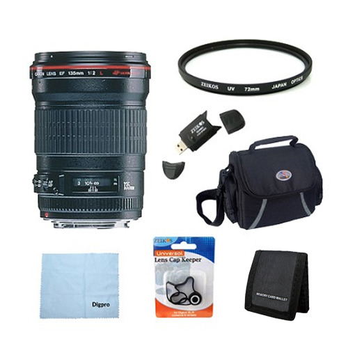 Canon 135mm f/2.0L USM Telephoto Lens Exclusive Pro Kit