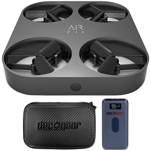 AirSelfie AIR PIX Portable Pocket-Size 12MP HD Flying Camera + Power Bank Bundle