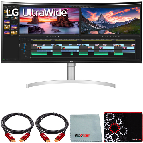 LG 38` U.Wide QHD+ IPS Curved Monitor NVIDIA G-SYNC Compatible+Mouse Pad Bundle