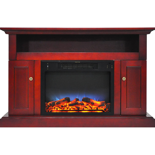 Cambridge 47` LED Insert and Entertainment Stand Electric Fireplace - CAMBR5021-2CHRLED