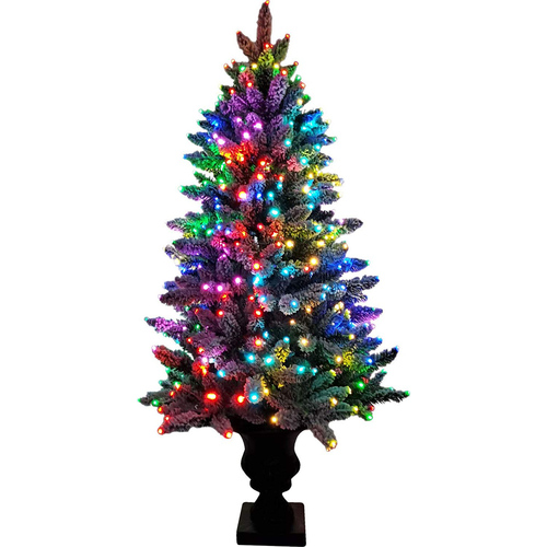 Fraser Hill Fiber Optic Prelit Christmas Tree in Decorative Pot - FFFTFOPT050-6SN
