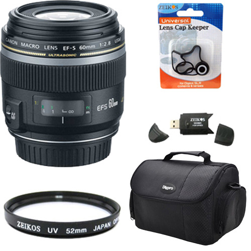Canon EF-S 60mm F/2.8 Macro USM Lens Exclusive Pro Kit