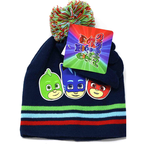 ABG Accessories PJ Masks Hat & Mittens Set for Ages 6-8