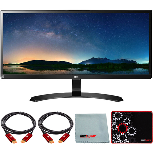 LG 29` UltraWide Full HD IPS LED FreeSync Monitor 2580 x 1080 + Mouse Pad Bundle