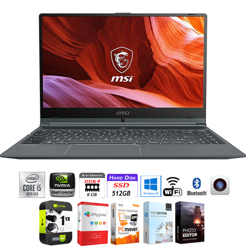 MSI Modern 14 A10M-460 14` Intel i5-10210U 8/512GB SSD Laptop + Protection Plan Pack