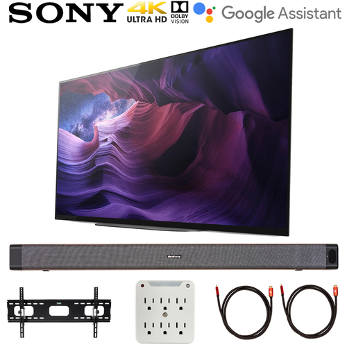 Sony XBR48A9S 48` A9S 4K UHD OLED Smart TV 2020 w/ Deco Home Soundbar Bundle