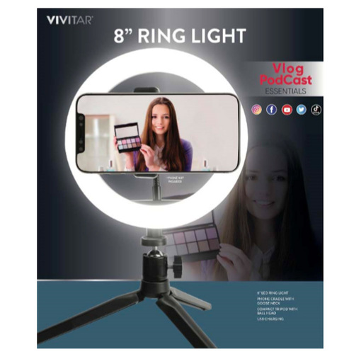 Vivitar 8 inch Ring Light - (VIVRL8KIT)