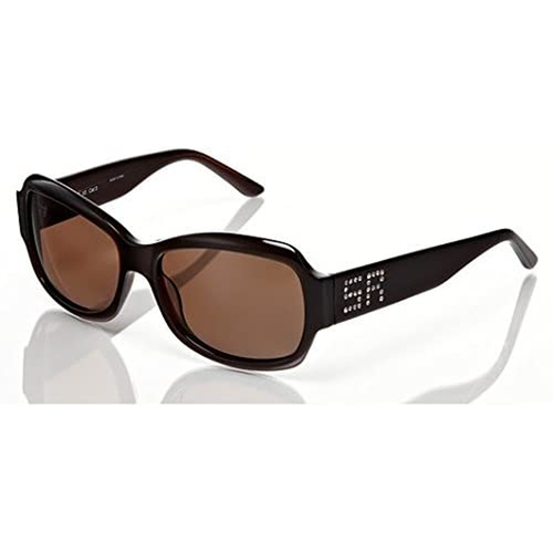 Sonia Rykiel Brown Sunglasses with Brown Lens and SR Rhinestone Signature