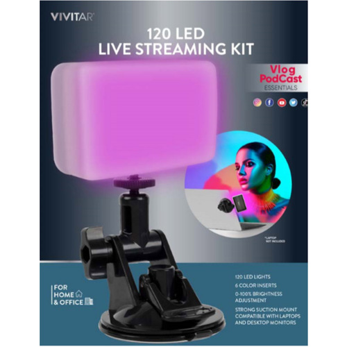 Vivitar 120 LED Live Streaming Kit - (VIVVLWC120KIT)