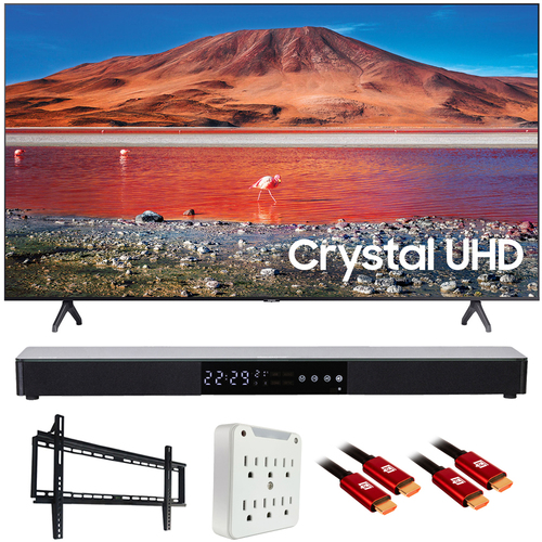 Samsung 82` 4K Ultra HD Smart LED TV 2020 Model with Soundbar Bundle