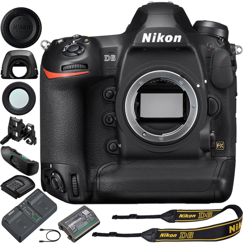 Nikon D6 Digital SLR Camera Body FX-Format Professional DSLR 20.8MP - Renewed