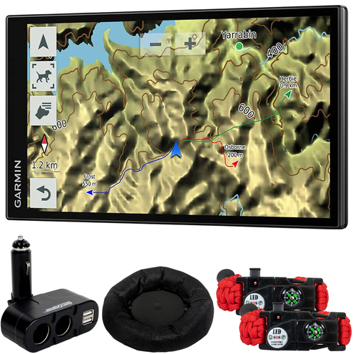 Garmin DriveTrack 71 In-Vehicle Dog Tracker GPS Navigator w/ Accessories Bundle
