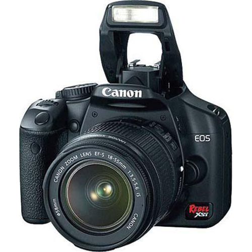 Canon EOS Digital Rebel XSi /450D Black w/ EF-S 18-55mm IS Kit  Imported - OPEN BOX