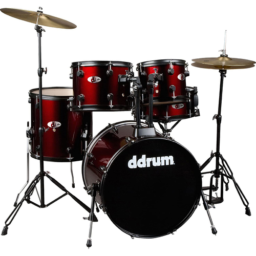 DDRUM D120 5-piece Complete Drum Kit, Blood Red - Open Box