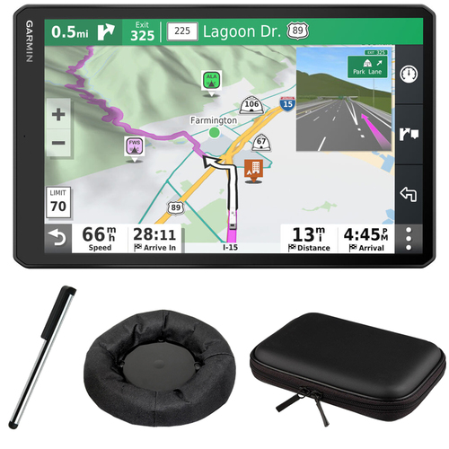 Garmin RV 1090 10` RV GPS Navigator (010-02425-05) w/ Hard Shell 10` Case & More Bundle
