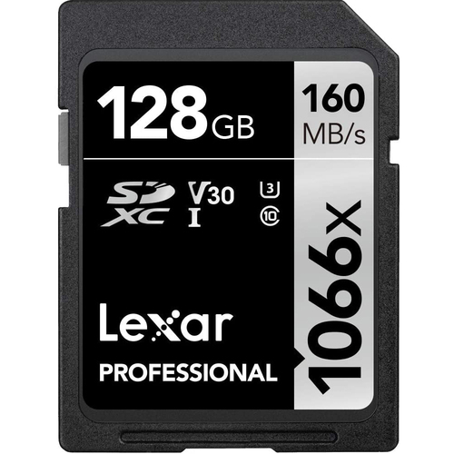 128GB Professional 1066x SDXC UHS-I Card Silver Series Memory Card