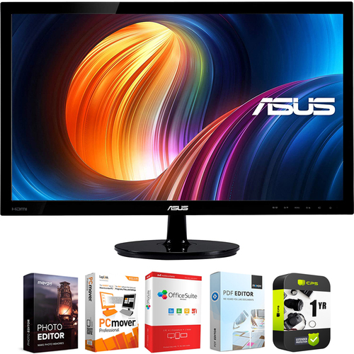 Asus 23.6` Full HD 1080p Widescreen LCD Monitor + Warranty and Software Bundle