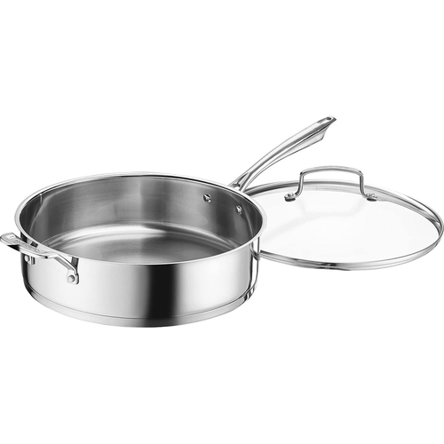 Cuisinart Professional Series Cookware 6 Quart Saute Pan With Helper Handle And Cover