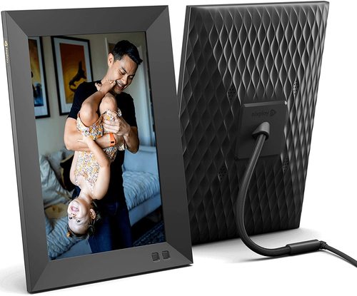 Nixplay Smart Digital Picture Frame 10.1` (Black) Share Video Clips and Photos Instantly