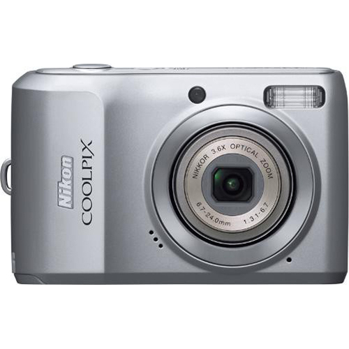 Nikon COOLPIX L19 8MP Digital Camera (Bright Silver) - Open Box
