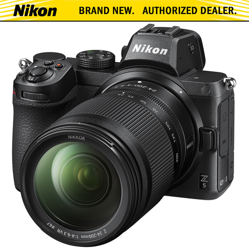 Nikon Z5 Full Frame Mirrorless Camera Body FX + 24-200mm F4-6.3 VR Lens Kit - Renewed
