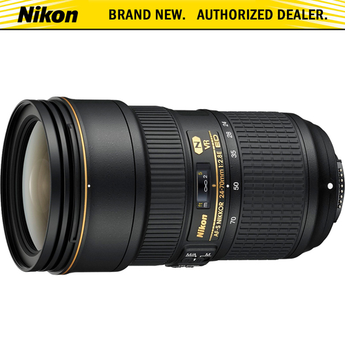 Nikon 24-70mm f/2.8E ED VR AF-S NIKKOR Zoom Lens for Nikon DSLR Cameras - Renewed
