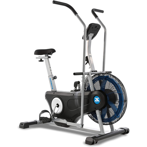 XTERRA Fitness AIR350 Airbike Exercise Bike (White) with Flywheel and Large LCD