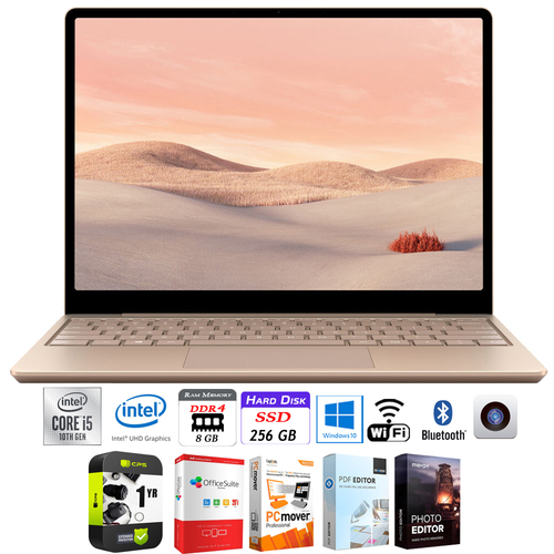 Microsoft Surface Laptop Go 12.4` Intel i5-1035G1 8/256 Touchscreen + Protection Plan Pack
