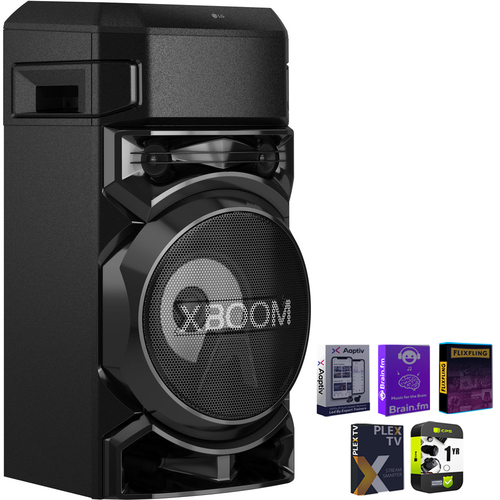 LG XBOOM Bluetooth Audio System with Bass Blast + Warranty & Software Bundle