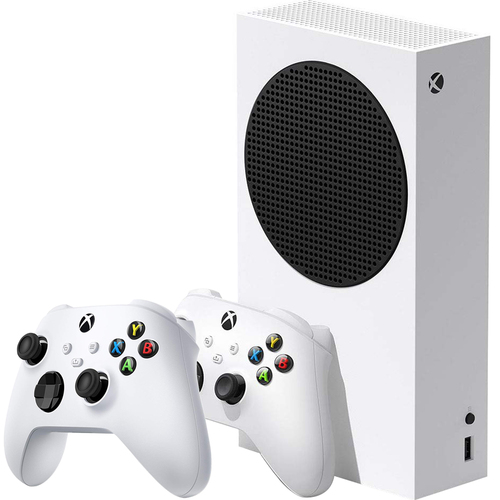 Microsoft Xbox Series S 512GB All-Digital Console (Disc-free Gaming) (White) + Microsoft Xbox Wireless Controller