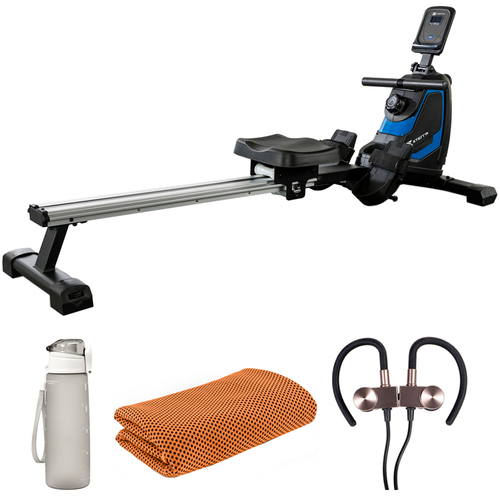 XTERRA Fitness ERG160 Magnetic Rower with Fitness Accessories Bundle