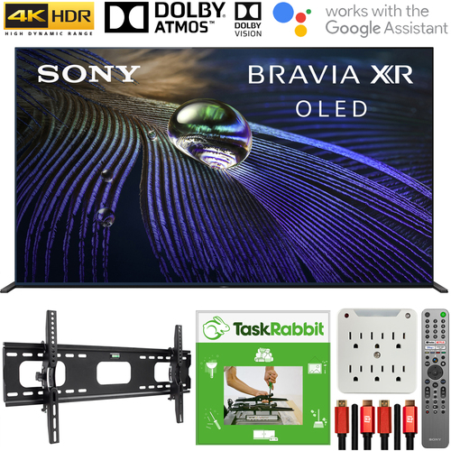 Sony XR65A90J 65` OLED 4K HDR Ultra Smart TV (2021) +TaskRabbit Installation Bundle