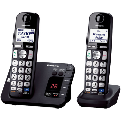 Panasonic Expandable Digital Phone with Answering Machine 2 Cordless Handsets - KX-TGE232B