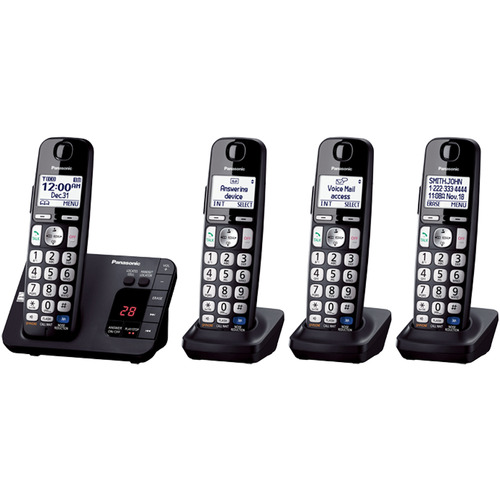 Panasonic Expandable Digital Phone with Answering Machine 4 Cordless Handsets - KX-TGE234B