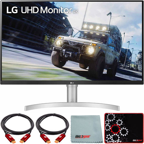 LG 32` UHD 3840x2160 VA HDR10 AMD FreeSync Monitor with Mouse Pad Bundle