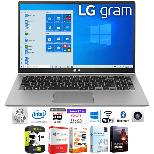 LG gram 15.6` Full HD Intel i5-10210U 8/ 256GB SSD Ultra-Slim Laptop +Warranty Pack