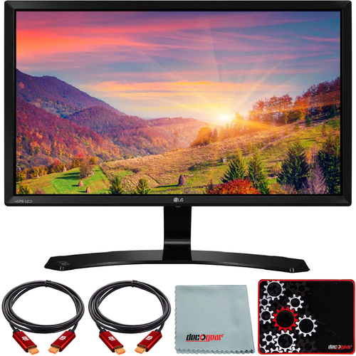 LG 23.8` Full HD 75Hz IPS LED Monitor with Mouse Pad Bundle