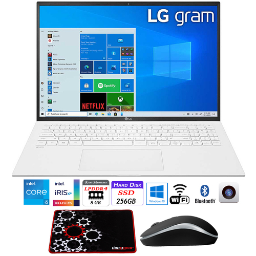 LG gram 16` WQXGA 2560x1600 Intel i5-1135G7 8GB RAM, 256GB SSD Laptop +Mouse Bundle