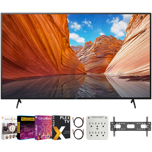 Sony KD55X80J 55` X80J 4K Ultra HD LED Smart TV (2021) + Movies Streaming Pack