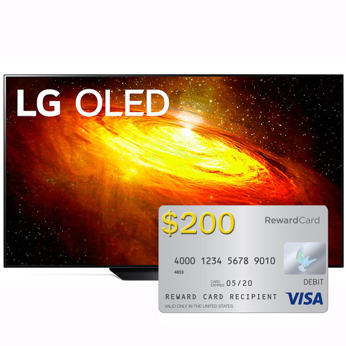 LG 65` OLED65BXPUA BX 4K Smart OLED TV w/ AI ThinQ (2020) + $200 Visa Gift Card