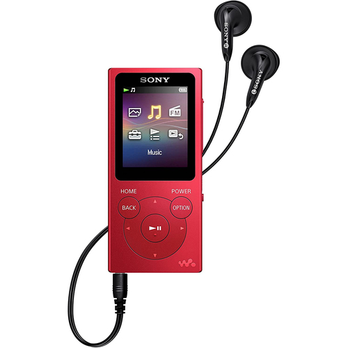 Sony NWE394/R 8GB Walkman MP3 Digital Music Player (Red)