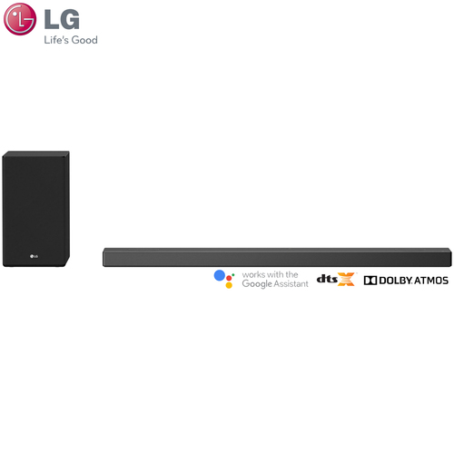 LG SN9YG 5.1.2 ch High Res Audio Sound Bar, Dolby Atmos, Google Assistant - Renewed
