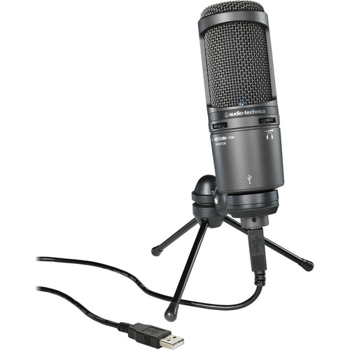 Audio-Technica AT2020USB PLUS Deluxe USB Cardioid Condenser Microphone