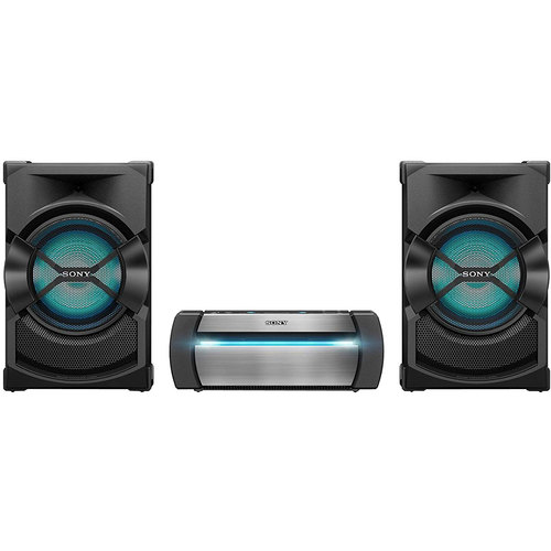 Sony High Powered, 3-box, DJ & Light Effects, Bluetooth Audio System - Open Box