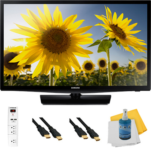 Samsung UN24H4000 - 24-inch 720p HD Slim LED TV CMR 120 Plus Hook-Up Bundle