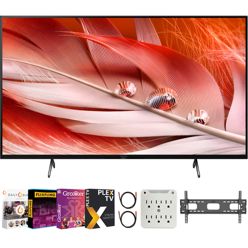 Sony 65` X90J 4K Ultra HD Full Array LED Smart TV (2021) + Movies Streaming Pack