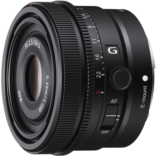 FE 50mm F2.5 G Full Frame Ultra Compact Prime G Lens for E-Mount SEL50F25G