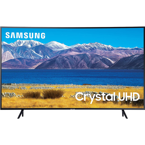 Samsung UN55TU8300 55` HDR 4K UHD Smart Curved TV - (2020 Model) - Open Box