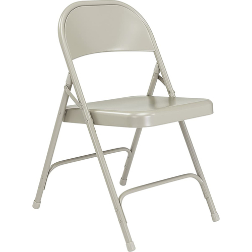 National Public Seating 50 Series All-Steel Folding Chair, Grey (Pack of 4)